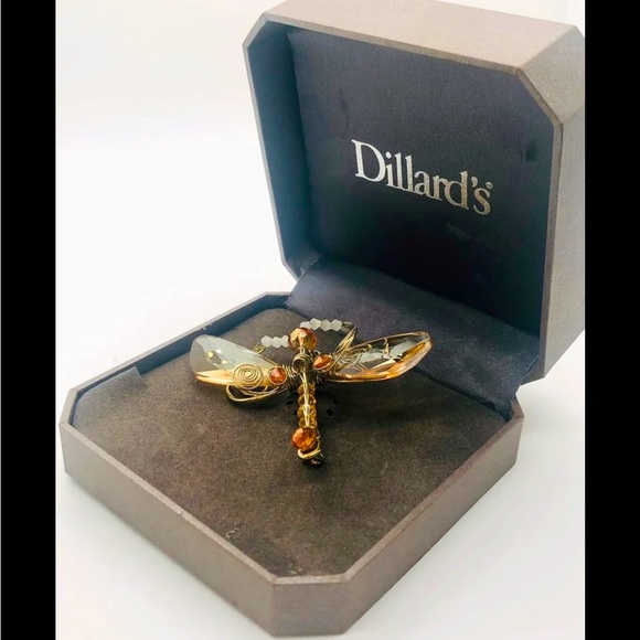 Dragonfly Crystal Brooch IOB - Picture 9 of 14